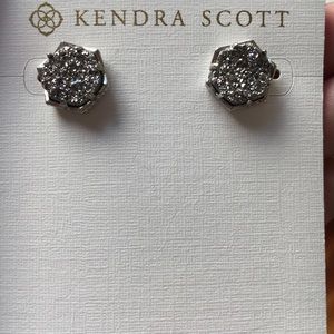 Kendra Scott Macy Silver Stud Earrings